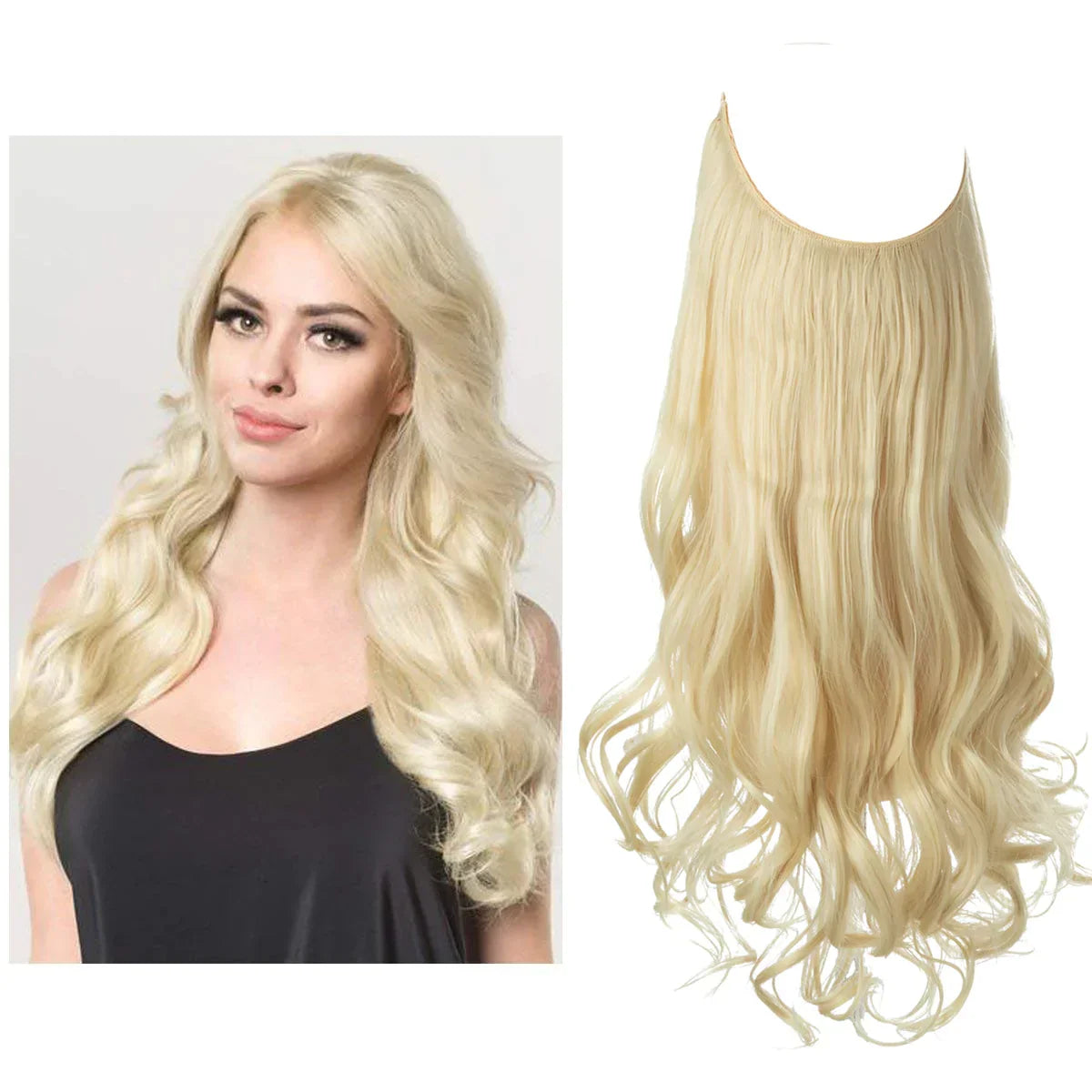 SecretHair | Real Hair Extensions | Natural Wave Volume | Blonde