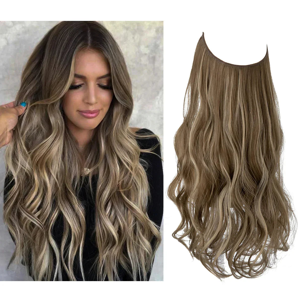 SecretHair | Real Hair Extensions | Natural Wave Volume | Blonde