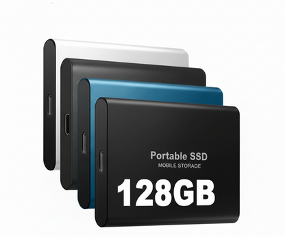 Portable SSD external hard drive with high-speed data transfer and compact design