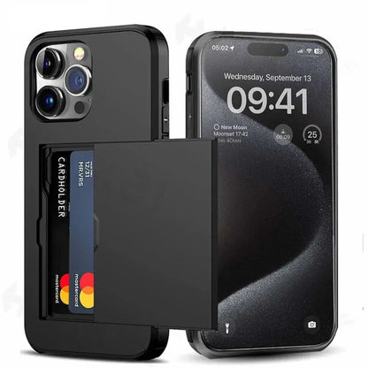 iPhone case with card slot – protective case with card drawer