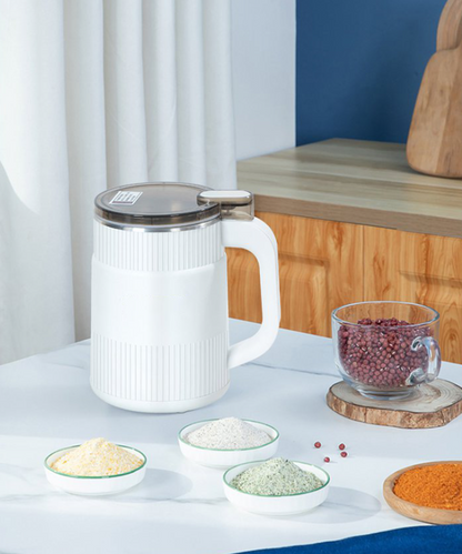 Electric Grain Mill – Mill for Grains, Seeds, Spices & Coffee (Blue / White)
