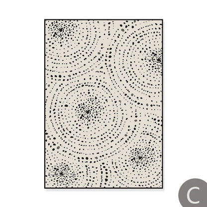 Sun Sea Circles Minimalist Line Art Canvas Prints for Modern Decor