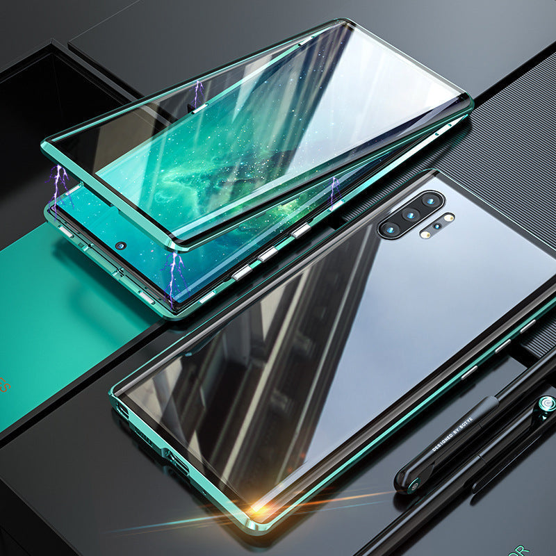 Magnetic phone case with double-sided tempered glass – for Samsung Galaxy S23/S22/S21/S20 & Note 20/10