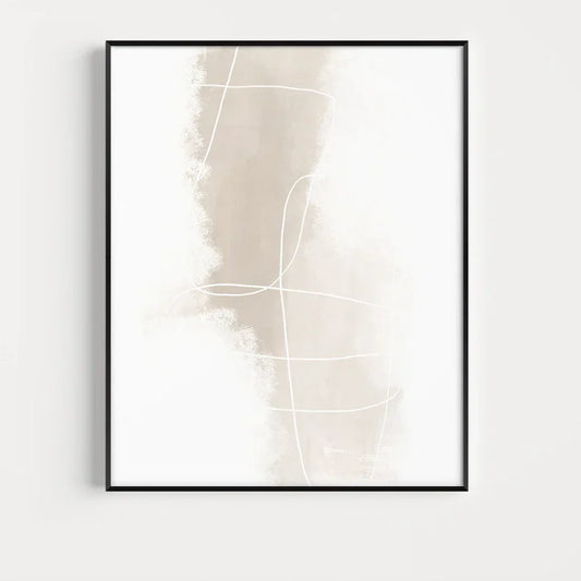 Absolute Minimal Beige White Abstract Wall Art Fine Art Canvas Prints Simple Artworks For Modern Apartment Living Room Art For Contemporary Decor | Home&so-Homeandso
