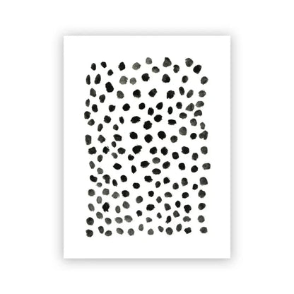 Abstract Minimalist Scandinavian Dot Art Wall Art Fine Art Canvas Prints Shades Of Beige Black Brown Neutral Color Pictures For Modern Living Room Home Decor | Home&so-Homeandso