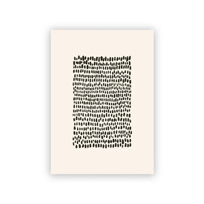 Abstract Minimalist Scandinavian Dot Art Wall Art Fine Art Canvas Prints Shades Of Beige Black Brown Neutral Color Pictures For Modern Living Room Home Decor | Home&so-Homeandso