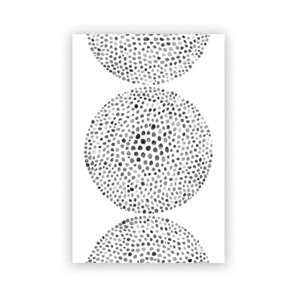 Abstract Minimalist Scandinavian Dot Art Wall Art Fine Art Canvas Prints Shades Of Beige Black Brown Neutral Color Pictures For Modern Living Room Home Decor | Home&so-Homeandso