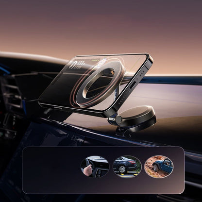 Magnetic Car Phone Holder – 360° Rotatable, Foldable