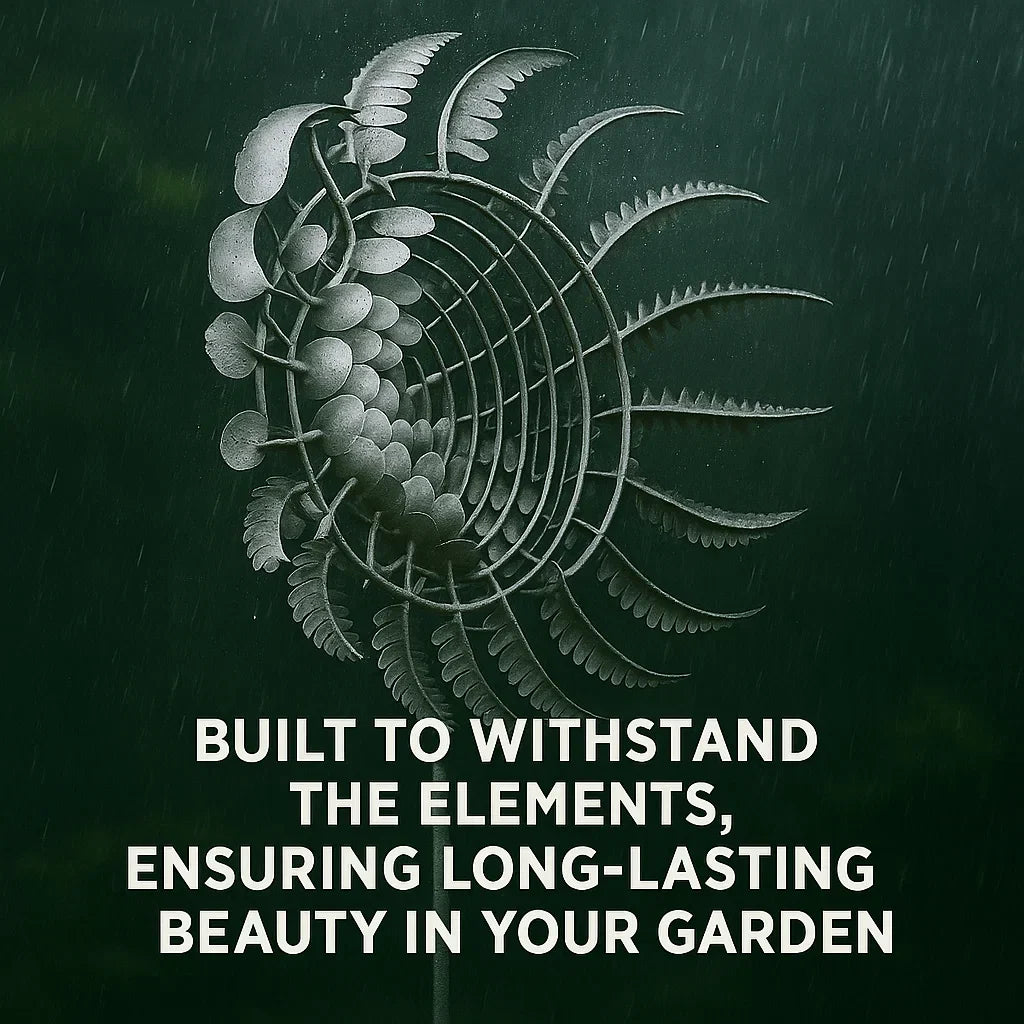 Metal wind chime for the garden