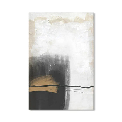 Beige Gray Black Scandinavian Abstract Wall Art Fine Art Canvas Prints Beige Grey Pictures For Minimalist Living Room Art For Contemporary Interiors | Home&so-Homeandso
