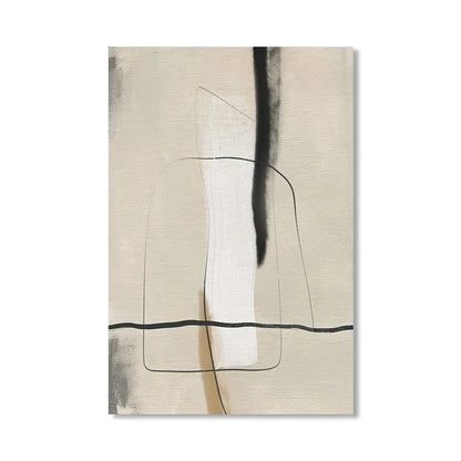 Beige Gray Black Scandinavian Abstract Wall Art Fine Art Canvas Prints Beige Grey Pictures For Minimalist Living Room Art For Contemporary Interiors | Home&so-Homeandso