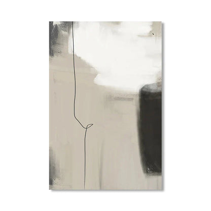 Beige Gray Black Scandinavian Abstract Wall Art Fine Art Canvas Prints Beige Grey Pictures For Minimalist Living Room Art For Contemporary Interiors | Home&so-Homeandso