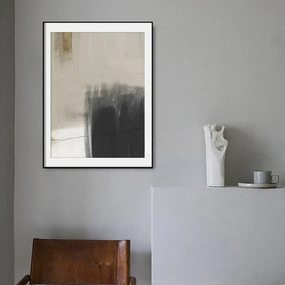 Beige Gray Black Scandinavian Abstract Wall Art Fine Art Canvas Prints Beige Grey Pictures For Minimalist Living Room Art For Contemporary Interiors | Home&so-Homeandso