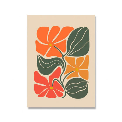 Bright Colorful Botanical Abstract Wall Art Fine Art Canvas Prints Vibrant Color Pictures For Modern Home Living Room Bedroom Art Decor | Home&so-Homeandso