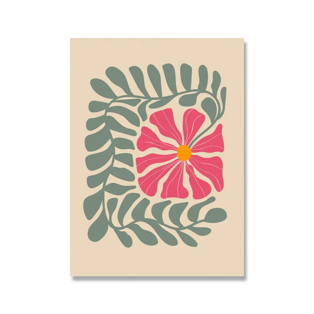 Bright Colorful Botanical Abstract Wall Art Fine Art Canvas Prints Vibrant Color Pictures For Modern Home Living Room Bedroom Art Decor | Home&so-Homeandso