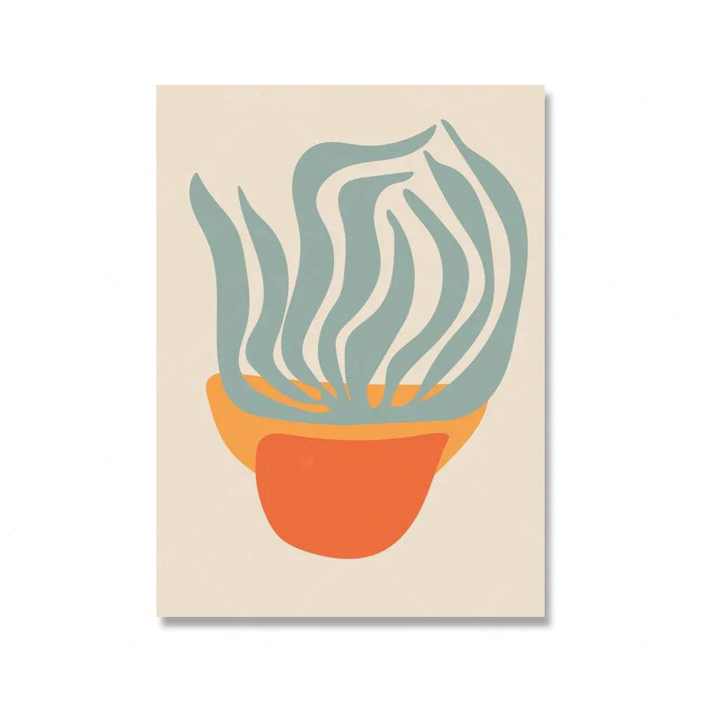 Bright Colorful Botanical Abstract Wall Art Fine Art Canvas Prints Vibrant Color Pictures For Modern Home Living Room Bedroom Art Decor | Home&so-Homeandso