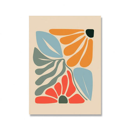 Bright Colorful Botanical Abstract Wall Art Fine Art Canvas Prints Vibrant Color Pictures For Modern Home Living Room Bedroom Art Decor | Home&so-Homeandso