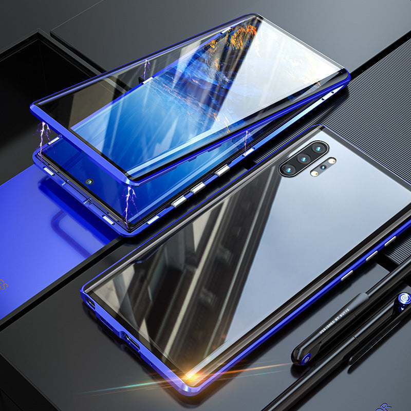 Magnetic phone case with double-sided tempered glass – for Samsung Galaxy S23/S22/S21/S20 & Note 20/10