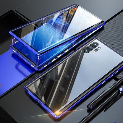 Magnetic phone case with double-sided tempered glass – for Samsung Galaxy S23/S22/S21/S20 & Note 20/10