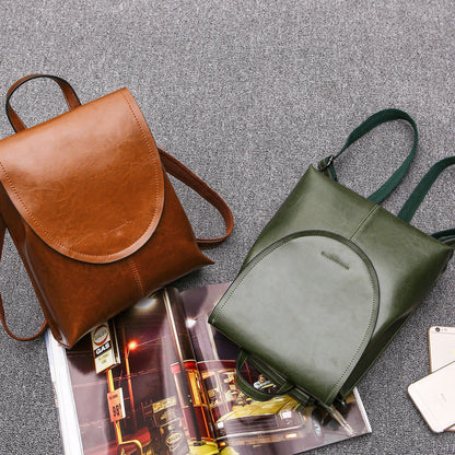 Backpack Women – Leather Look, 30 × 25 × 12 cm, 4 Colors