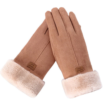 Warm waterproof winter gloves with touchscreen compatibility