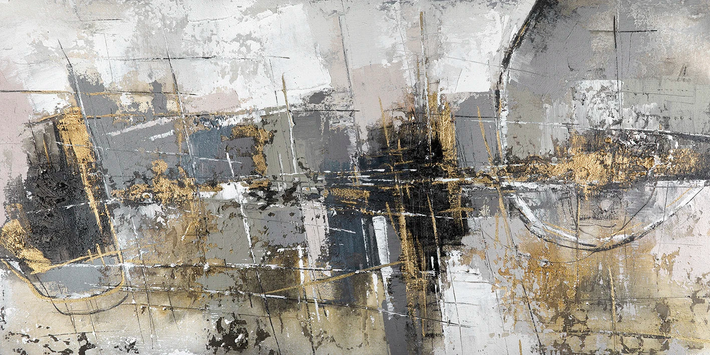 Contemporary Urban Abstract Wall Art Fine Art Canvas Prints Neutral Color Tones Pictures For Modern Apartment Living Room Home Office Art Decor | Home&so-Homeandso