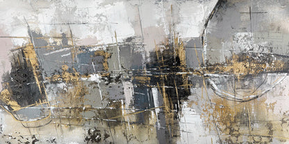 Contemporary Urban Abstract Wall Art Fine Art Canvas Prints Neutral Color Tones Pictures For Modern Apartment Living Room Home Office Art Decor | Home&so-Homeandso