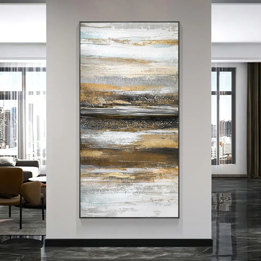 Contemporary Urban Abstract Wall Art Fine Art Canvas Prints Neutral Color Tones Pictures For Modern Apartment Living Room Home Office Art Decor | Home&so-Homeandso