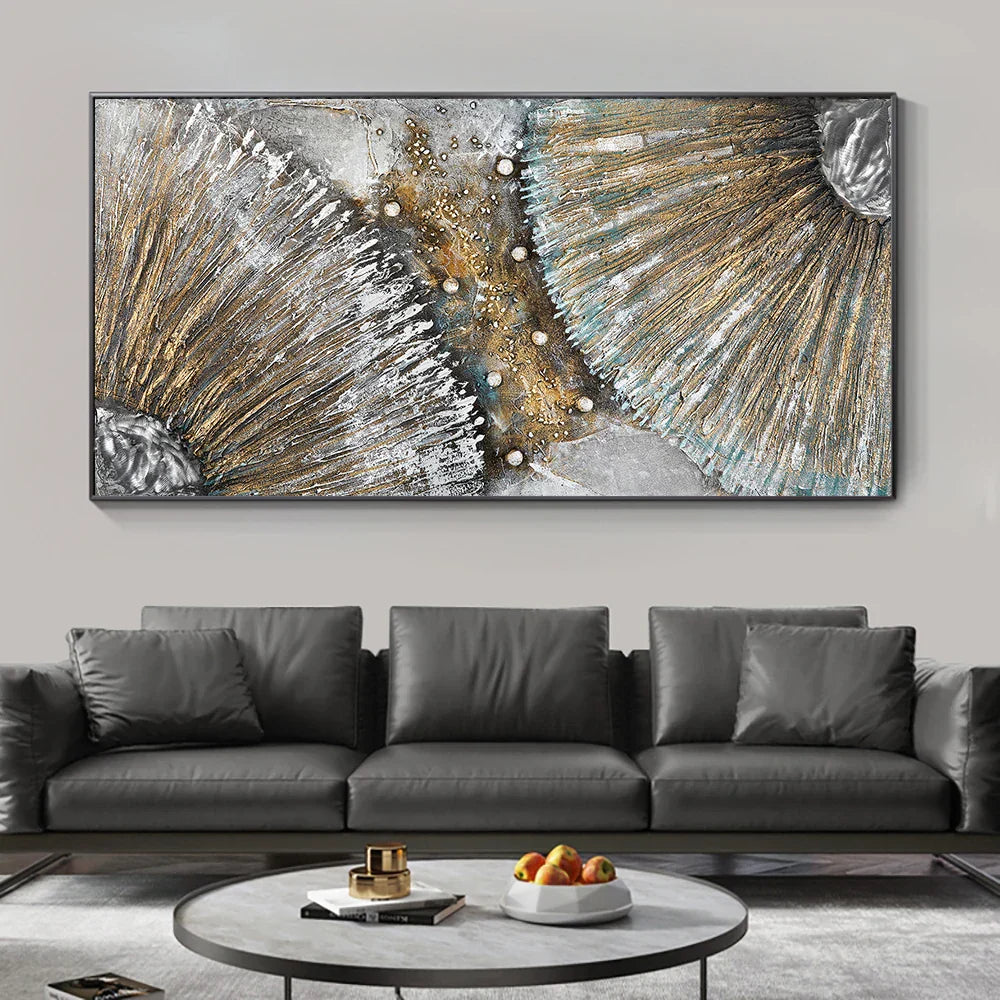 Contemporary Urban Abstract Wall Art Fine Art Canvas Prints Neutral Color Tones Pictures For Modern Apartment Living Room Home Office Art Decor | Home&so-Homeandso