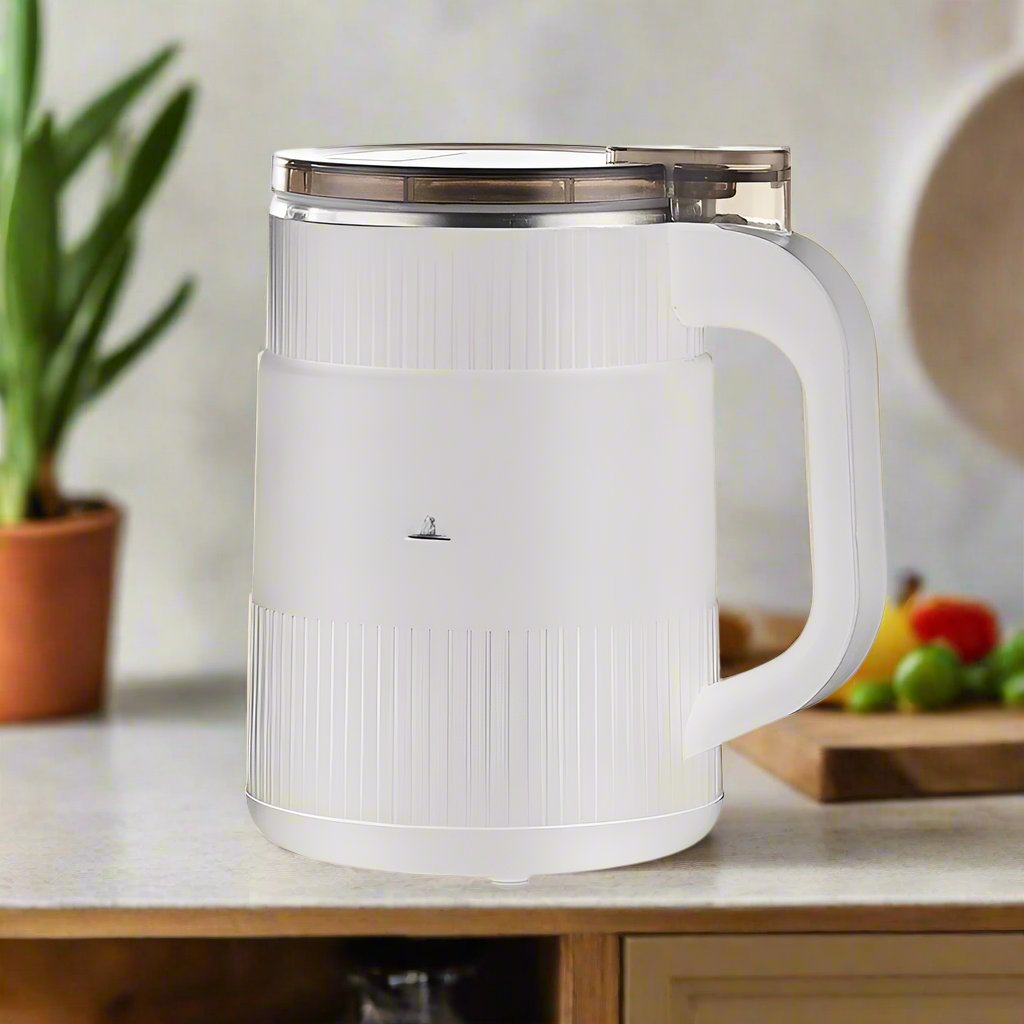 Electric Grain Mill – Mill for Grains, Seeds, Spices & Coffee (Blue / White)