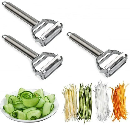 Ultra-sharp stainless steel multi-functional vegetable slicer & julienne cutter potato carrot grater