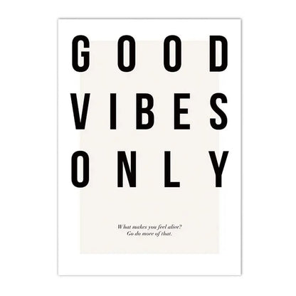 Good Vibes Only Black White Whale Poster Nordic Pictures Of Calm Wall Art Fine Art Canvas Prints Gallery Wall Art Prints For Modern Living | Home&so-Homeandso