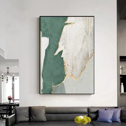 Green Brown Nordic Abstract Geomorphic Wall Art Fine Art Canvas Prints Pictures For Modern Apartment Living Room Home Office Art Decor | Home&so-Homeandso