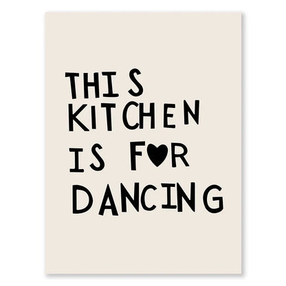 Kitchen Cooking Love Quotes Wall Art Fine Art Canvas Prints Minimalist Modern Typographic Posters Pictures For Kitchen Dining Room Cafe Art Decor | Home&so-Homeandso