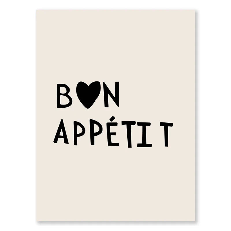 Kitchen Cooking Love Quotes Wall Art Fine Art Canvas Prints Minimalist Modern Typographic Posters Pictures For Kitchen Dining Room Cafe Art Decor | Home&so-Homeandso