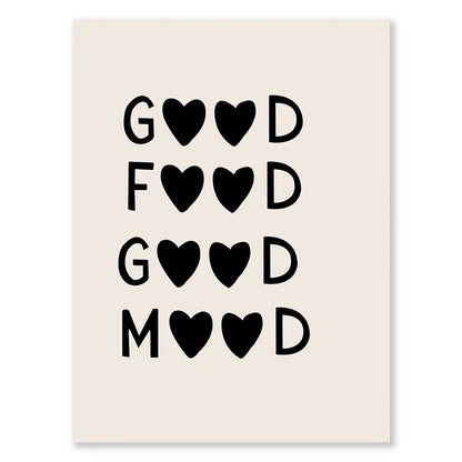 Kitchen Cooking Love Quotes Wall Art Fine Art Canvas Prints Minimalist Modern Typographic Posters Pictures For Kitchen Dining Room Cafe Art Decor | Home&so-Homeandso