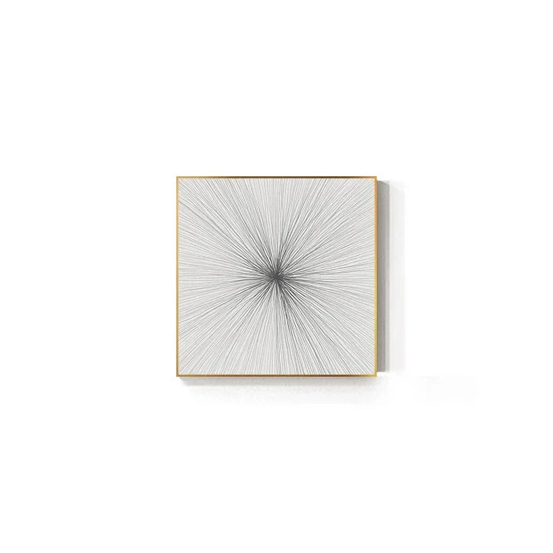 Minimalist Golden Sun Lines Abstract Wall Art Fine Art Canvas Prints Square Format Pictures For Modern Apartment Living Room Art For Contemporary Interiors | Home&so-Homeandso