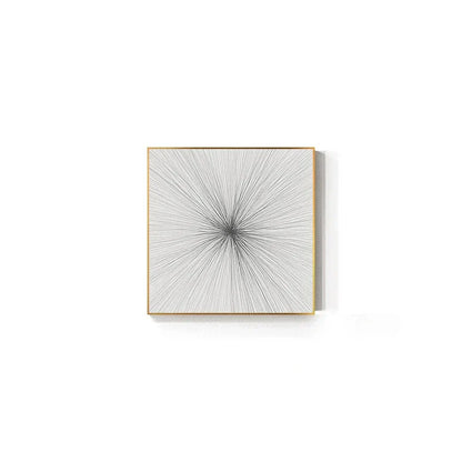 Minimalist Golden Sun Lines Abstract Wall Art Fine Art Canvas Prints Square Format Pictures For Modern Apartment Living Room Art For Contemporary Interiors | Home&so-Homeandso