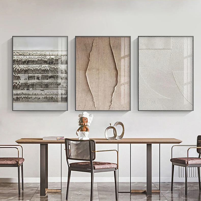 Minimalist Urban Textural Abstract Wall Art Fine Art Canvas Prints Neutral Colors Pictures For Modern Apartment Living Room Home Office Art Decor | Home&so-Homeandso