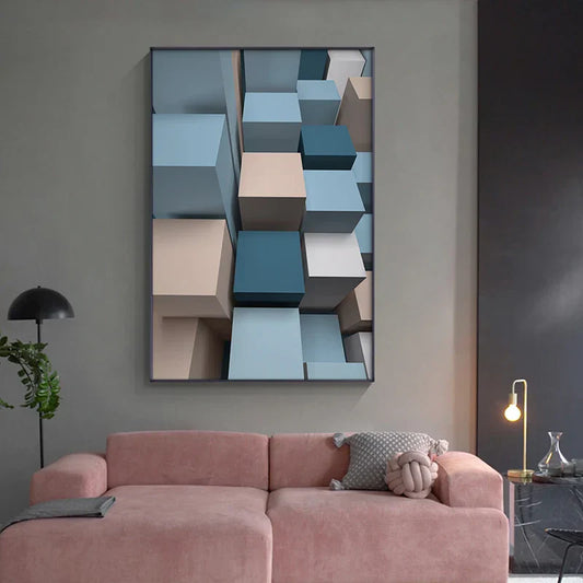 Modern Aesthetics Flowing 3d Design Wall Art Fine Art Canvas Prints Colorful Abstract Pictures For Living Room Bedroom Foyer Art For Contemporary Interiors | Home&so-Homeandso
