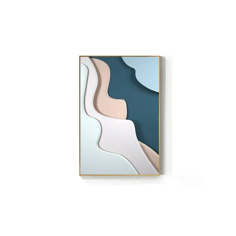 Modern Aesthetics Flowing 3d Design Wall Art Fine Art Canvas Prints Colorful Abstract Pictures For Living Room Bedroom Foyer Art For Contemporary Interiors | Home&so-Homeandso