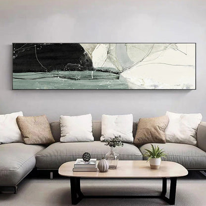 Nordic Geomorphic Abstract Wide Format Wall Art Fine Art Canvas Prints Modern Pictures For Above The Bed Contemporary Living Room Art For Above The Sofa | Home&so-Homeandso