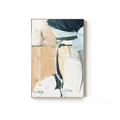 Nordic Geomorphic Color Chaos Abstract Wall Art Fine Art Canvas Prints Pictures For Modern Apartment Living Room Contemporary Home Decor | Home&so-Homeandso