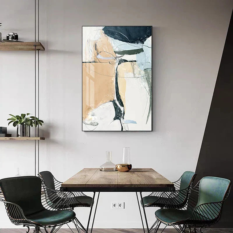 Nordic Geomorphic Color Chaos Abstract Wall Art Fine Art Canvas Prints Pictures For Modern Apartment Living Room Contemporary Home Decor | Home&so-Homeandso