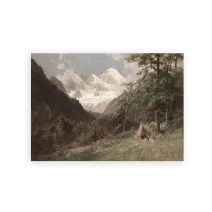 Rustic Vintage Landscape Oil Painting Mountain Forest Wall Art Fine Art Canvas Prints Gallery Wall Pictures For Living Room Dining Room Art Decoration | Home&so-Homeandso