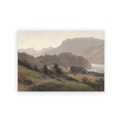 Rustic Vintage Landscape Oil Painting Mountain Forest Wall Art Fine Art Canvas Prints Gallery Wall Pictures For Living Room Dining Room Art Decoration | Home&so-Homeandso