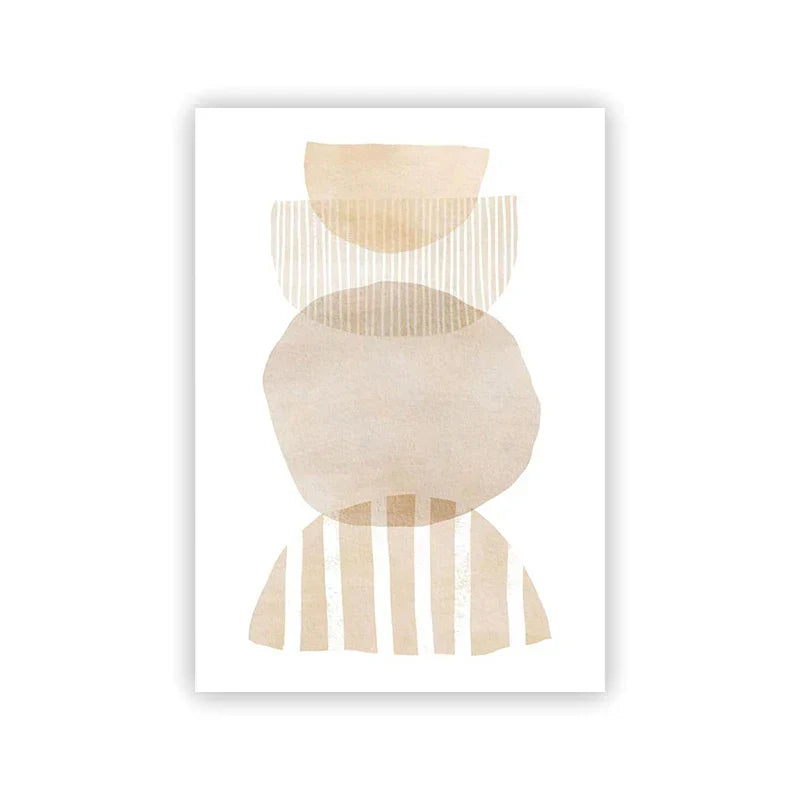 Shades Of Beige Abstract Line Art Wall Art Fine Art Canvas Prints Minimalist Pictures For Modern Apartment Living Room Art For Contemporary Interiors | Home&so-Homeandso