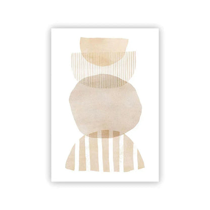 Shades Of Beige Abstract Line Art Wall Art Fine Art Canvas Prints Minimalist Pictures For Modern Apartment Living Room Art For Contemporary Interiors | Home&so-Homeandso