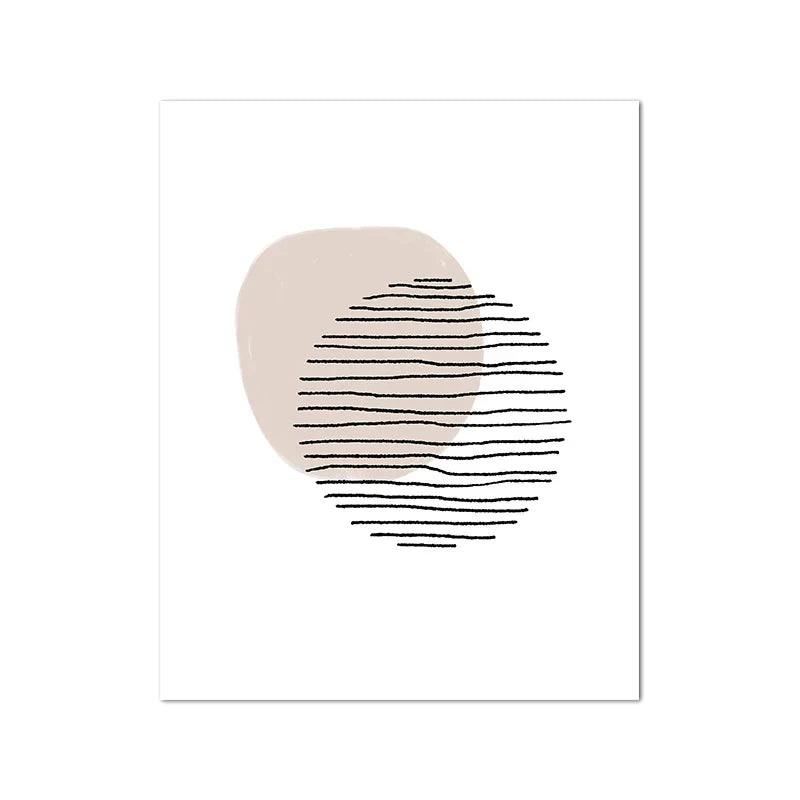 Shades Of Beige Abstract Line Art Wall Art Fine Art Canvas Prints Minimalist Pictures For Modern Apartment Living Room Art For Contemporary Interiors | Home&so-Homeandso