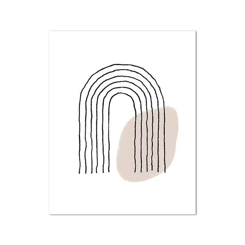 Shades Of Beige Abstract Line Art Wall Art Fine Art Canvas Prints Minimalist Pictures For Modern Apartment Living Room Art For Contemporary Interiors | Home&so-Homeandso